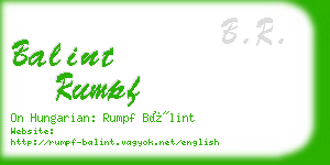 balint rumpf business card
